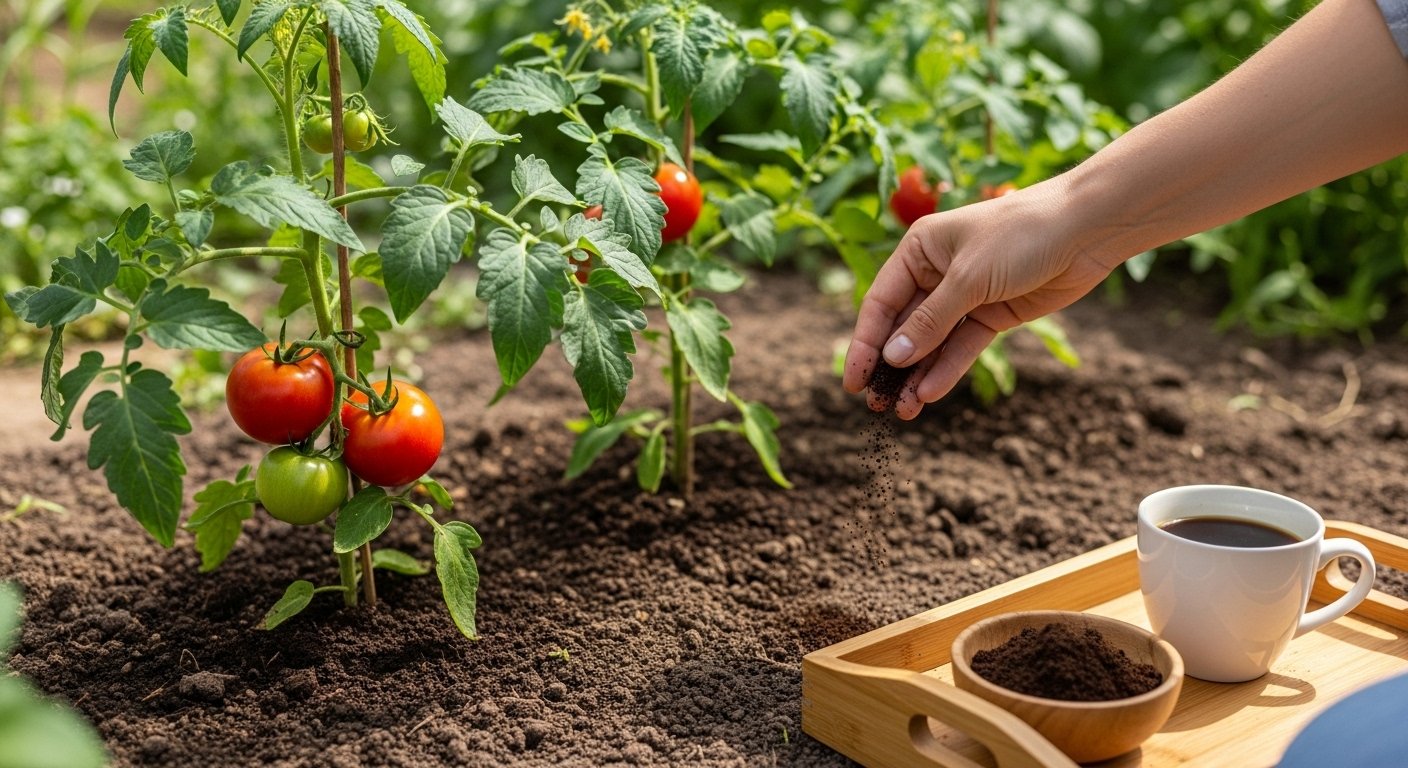 Coffee Grounds for Tomato Plants