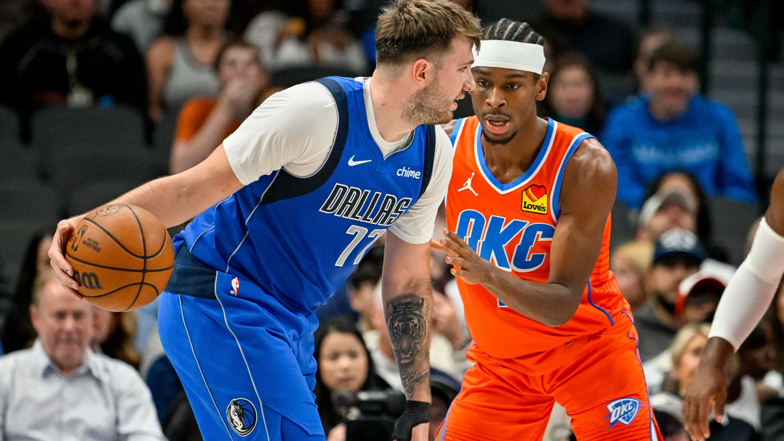 dallas mavericks vs okc thunder match player stats